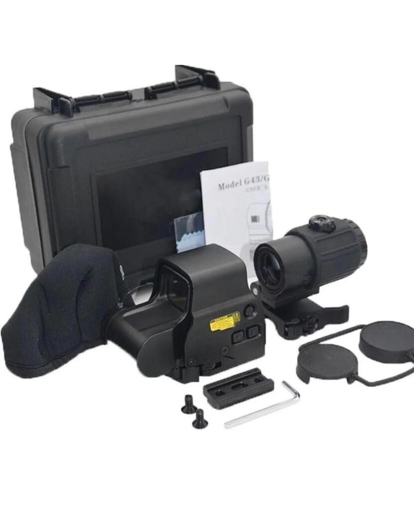 Nikula 558-G43 XPS2 Hedef İşaretleyici Red Dot - Holografik Nişangâh, 5x Büyütmeli Set-Siyah